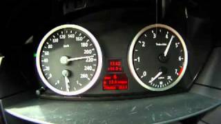 BMW E60 550i Tacho stoppt  Drehzahl geht weiter  320 KMH [upl. by Ardnaid522]