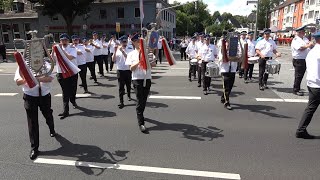 Schützenfest 2024 Sternmarsch in NeussReuschenberg Sternmarsch Jäger bis Artillerie ziehen auf [upl. by Corinne157]