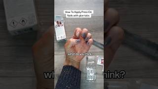 THE EASIEST WAY How to apply Press On Nails with Glue Tabs nails shorts beauty [upl. by Egerton603]