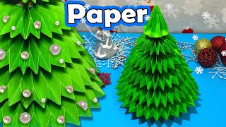 ЁЛКА из бумаги своими руками  Новогодние поделки  DIY paper Сhristmas tree  Сhristmas crafts [upl. by Bakerman]