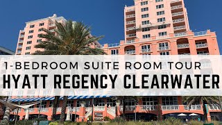 Hyatt Regency Clearwater Room Tour  One bedroom ocean view suite [upl. by Pier786]