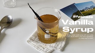 How to make vanilla syrup at home  vanilla syrup recipe [upl. by Aisiram]