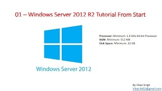 01 – Windows Server 2012 R2  Tutorial Introduction Video [upl. by Obed]