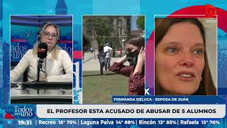 Fernanda de Luca esposa del profesor acusado de abuso en el Ceferino Namuncurá [upl. by Vizzone]