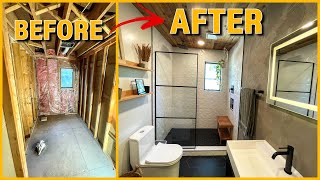 Bathroom Remodel Start to Finish  DIY Renovation TimeLapse [upl. by Naves]