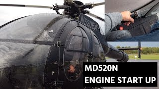 HOW TO START A HELICOPTER  MD520 NOTAR [upl. by Nileuqcaj]