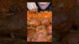 Full chikan biryani 🍗😍mukbangyt bigbitemukbang asmr india street food maltispicelove shorts [upl. by Brady600]