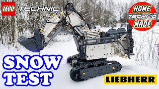 LEGO Technic 42100 Liebherr R 9800 Excavator SNOW TEST Лего Техник 42100 Либхер Р 9800 Экскаватор [upl. by Llerut]