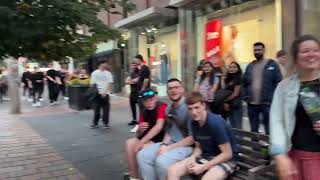 Glasgow busking turned into a street party❤️🏴󠁧󠁢󠁳󠁣󠁴󠁿 [upl. by Ahtekal]