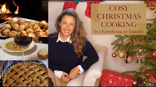 COSY CHRISTMAS COOKING in a Farmhouse in Tuscany [upl. by Durwyn230]