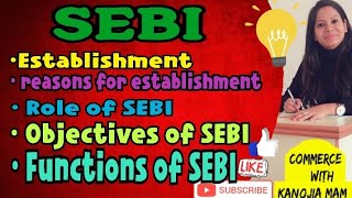 SEBI  Security and exchange board of india  SEBI Act1992  Role  objectives  Functions [upl. by Wahl]