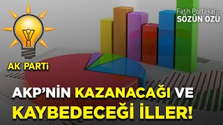 AKP ANKETİNDE İŞTE AKP’NİN KAZANACAĞI VE KAYBEDECEĞİ YENİ İLLER [upl. by Kamaria237]