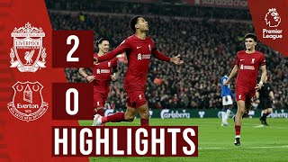 HIGHLIGHTS Liverpool 20 Everton  Salah and Gakpo win the derby at Anfield [upl. by Reiss]