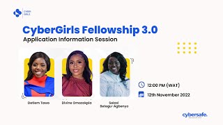 CyberGirls 30 Applications Info Session [upl. by Benita]