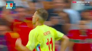 Fermin Lopez Goal Equalized Morocco vs Spain U23 Mens 12 Goals ResultsHighlights Semifinal [upl. by Asirap]