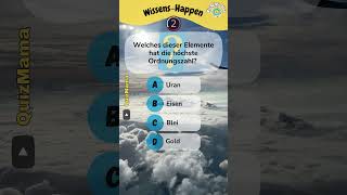 WissensHappen Nr68 – Teste dein Allgemeinwissen shorts quiz allgemeinwissen deutsch [upl. by Ateval265]