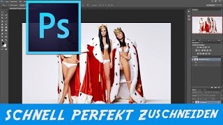 Bilder in Photoshop schnell und einfach zuschneiden Tutorial [upl. by Viola212]