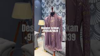 Lavendar designer achkan indowestern for men [upl. by Ibed]