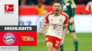 Guerreiros Goal Makes The Difference  Bayern München  Union Berlin  Highlights  Bundesliga [upl. by Eralcyram411]