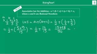 Commutative and Associative properties of Rational numbers 2 of 3 [upl. by Plante]