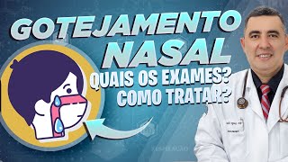 Qual o exame para identificar Gotejamento PósNasal  Dr Marcello Bossois responde [upl. by Brenk502]