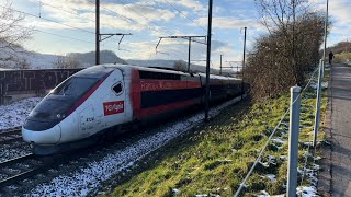 Bahnverkehr in Böckten 19012024 [upl. by Adehsar]