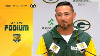 Matt LaFleur The more corners you have the better you typically are [upl. by Phelgen596]