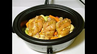 Slow Cooker Chicken Recipe I Poulet a la Mijoteuse [upl. by Abbate]