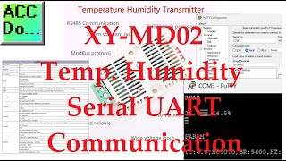 XYMD02 Temp Humidity Serial UART Communication [upl. by Petuu]