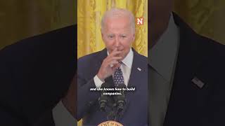 Biden Jokes With Jessica Alba About Finding Him A New Job [upl. by Ydnak]