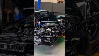 Skyline R34 tuning for 2step 💥🔥gtr nissangtr antilag [upl. by Ayotas]