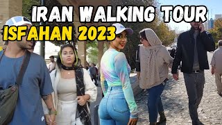 Walking tour in IRAN  Historical bridge in Isfahan city  IRAN vlog [upl. by Ailecra]