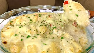 HOW TO MAKE SEAFOOD STUFFED SHELLS [upl. by Lorn314]