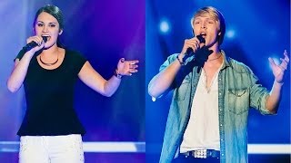 Freschta Akbarzada vs Matthieu Blanchette  Knockout  The Voice of Switzerland 2014 [upl. by Quillon]