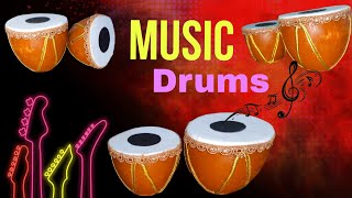 How to Make Drums from Waste Bottles  Home decoration  Easy showpiece [upl. by Yendys]