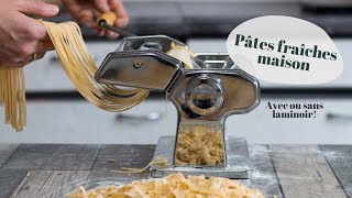 RECETTE  Pâtes fraîches maison avec ou sans laminoir [upl. by Giarg]