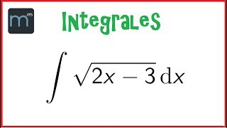 Integral sencilla de una raíz [upl. by Enyrhtac]