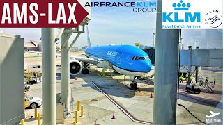 GOOD ECONOMY SERVICE  KLM BOEING 777200er AMSTERDAM  LOS ANGELES  TRIPREPORT  BEST WORST SEAT [upl. by Gardol488]