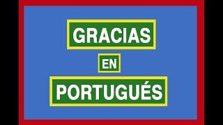 ¿Obrigado u obrigada Cómo se dice gracias en portugués de Brasil [upl. by Christen711]