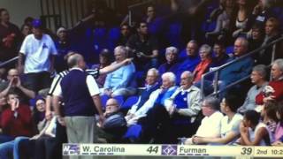 Furman Fan gets ejected after giving ref some advice [upl. by Ailehc]