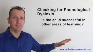 How to check for phonological dyslexia [upl. by Nofpets]