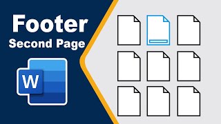 How to add footer on second page in Microsoft word [upl. by Stormie]