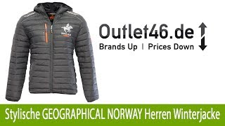 Stylische GEOGRAPHICAL NORWAY Jacke Herren online Winterjacke Dunkelgrau  Outlet46de [upl. by Greenwood]