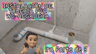 CÓMO HACER UNA INSTALACIÓN DE DESAGÜE REGADERAWC Y LAVA MANOS [upl. by Drofiar]