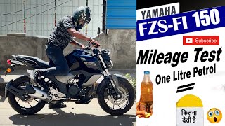 Yamaha FZS FI v3 BS6 City Mileage Test  UNBELIEVABLE😨 [upl. by Fleta]