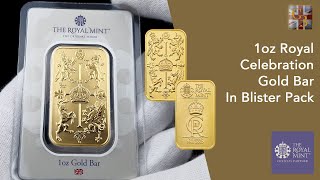 The Royal Mint’s RoyalCelebration Gold Bar In Blister Pack [upl. by Ennoval240]