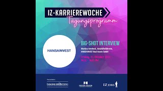 BIGSHOT Interview mit Martina Averbeck auf der IZKarrierewoche [upl. by Lydon]