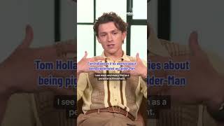 Tom Holland says he isn’t worried about being pigeonholed as SpiderMan shorts [upl. by Christoph]