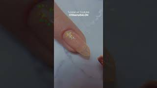 Idea de manicura para el verano de 2023 gel de uñas NEON con polvo SMOKY EFFECT 💚 [upl. by Bakerman]