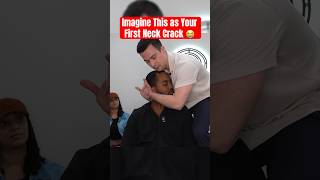 He Was SHOOK ‼️😭 chiropractor neckcracking asmr shorts [upl. by Rexanne991]